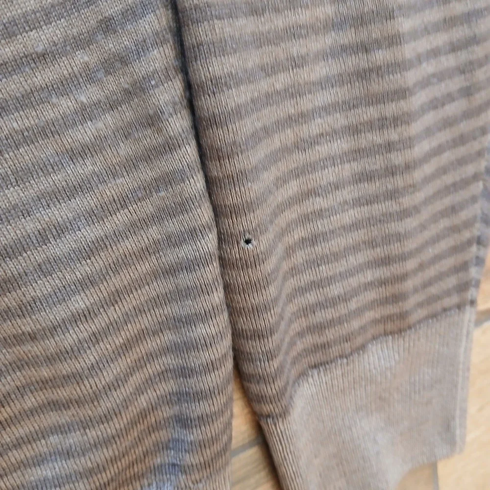 Peter Millar Sweater Mens Extra Large Brown Striped 100% Merino‎ Wool MF15S68